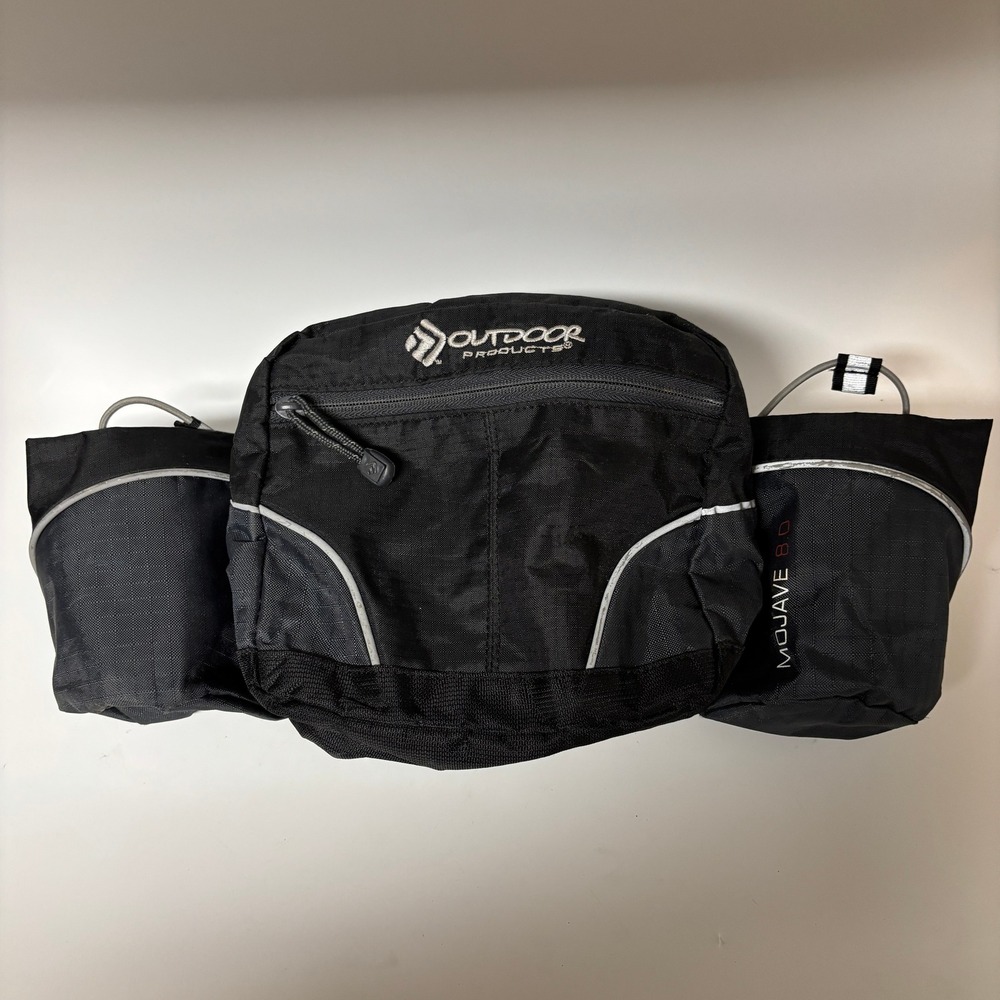 Outdoor Products Mojave 8.0 Hydration Waist Pack Black Hiking Lumbar Belt Bag